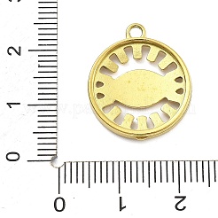 Ionenplattierung (IP) 304 Edelstahl-Strassanhänger&nbsp;STAS-U034-06G