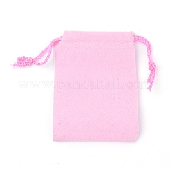 Borse con lacci in tessuto di velluto&nbsp;X-TP-C001-70X90mm-1
