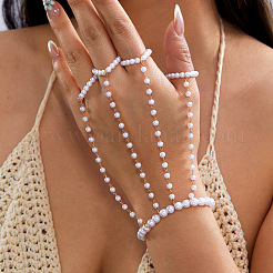 Pulseras de esclavas de perlas de imitación&nbsp;WGC5E35-01