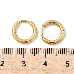 Boucles d'oreilles créoles en acier inoxydable 304&nbsp;EJEW-G272-02-8mm-G