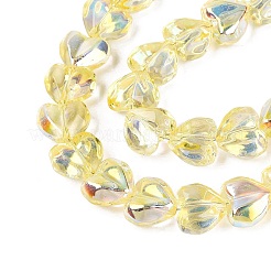 Chapelets de perles en verre transparent électrolytique&nbsp;EGLA-N056-01A-11
