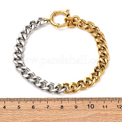 Bracelets à chaîne gourmette en acier inoxydable 304&nbsp;BJEW-K284-02A-GP