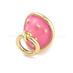 Echte 18k vergoldete Messing-Emaille-Anhänger&nbsp;KK-M293-23G-01
