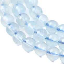 Natürliche Aquamarin Perlen Stränge&nbsp;G-G344-A07-4mm