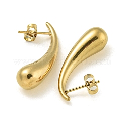 Boucles d'oreilles à tige en acier inoxydable 304 avec placage ionique (IP)&nbsp;EJEW-K291-02G