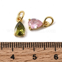 Ottone micro spianare pendenti zirconi&nbsp;KK-A289-03G
