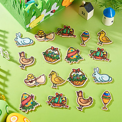 40 pieza de 8 estilos de tela de poliéster para Pascua&nbsp;PATC-TA0001-62