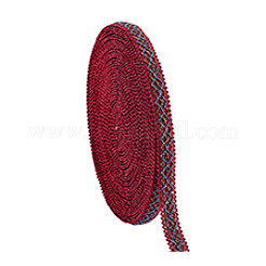 Rubans losanges tressés en polyester de 12 m&nbsp;SRIB-WH0011-267B