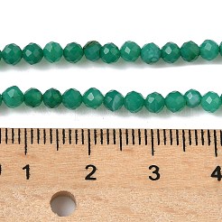 Natürliche grüne Onyx Achat Perlen Stränge&nbsp;X-G-C201-B02-3mm