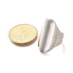 Weit geöffnete Manschettenringe aus Edelstahl 304 für Unisex&nbsp;RJEW-R010-01S
