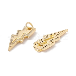 Pendentifs en laiton zircon cubique transparent&nbsp;X-KK-G415-05G