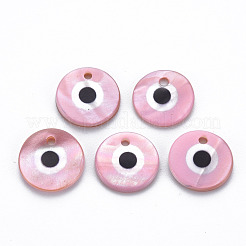 Bedruckte Süßwasser-Muschel-Charms&nbsp;SHEL-S276-144