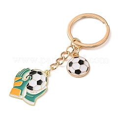 Portachiavi in lega e smalto a tema calcistico&nbsp;AL-A001-01C-G
