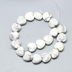 Fili di perline howlite naturale&nbsp;X-G-S357-E01-13