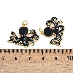Pendentifs d'émail en laiton &nbsp;KK-L240-01G-B02