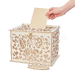 Geschnitzte Holzkiste&nbsp;AJEW-WH0021-27