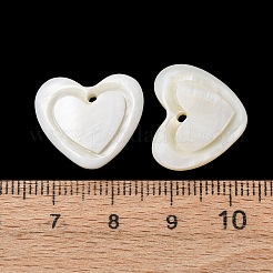 Pendenti intagliati in conchiglia d'acqua dolce naturale&nbsp;SHEL-K006-70B