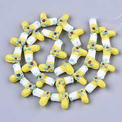 Handgemachte Murano Glas Perlen Stränge&nbsp;LAMP-R142-04H