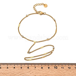 304 Edelstahl-Strass-Gliederring-Armbänder für Damen&nbsp;BJEW-Z140-05G