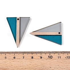 Colgantes de resina y madera transparentes&nbsp;RESI-T057-60A