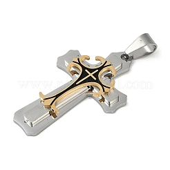 Ionenbeschichtung (IP) 304 Edelstahl Emaille große Anhänger&nbsp;STAS-D110-28GP-1