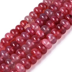 Chapelets de perles d'agate naturelle&nbsp;G-Q613-01E-08
