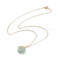 Pietra preziosa delle collane del pendente del cuore&nbsp;NJEW-JN03896