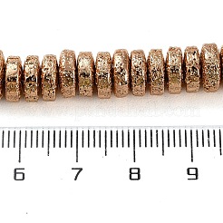 Hebras de cuentas de roca de lava natural galvanizada&nbsp;G-I360-A03-02