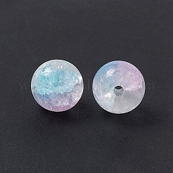 Perle di vetro crepitio smerigliato&nbsp;GLAA-P029-05