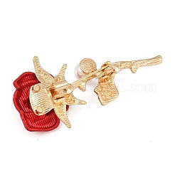 5 Stück Emaille-Anstecker mit Rosenblüten in 5 Stilen.&nbsp;JEWB-PH0001-28