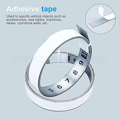 Righello adesivo posteriore in acciaio inossidabile&nbsp;STAS-WH0022-10P