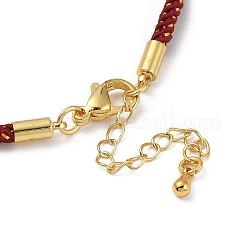 Fabricación de pulseras de cordón de nailon trenzado&nbsp;MAK-L043-01G-01