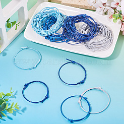 60pcs 4 Farben koreanische gewachste Polyester-Schnur-Armbandherstellung&nbsp;AJEW-CW0001-07