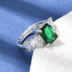 Manschettenringe aus Messing mit Zirkonia-Pavé&nbsp;CU-CBA5C10-11P