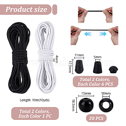 Kit di accessori con cordino elastico in gomma&nbsp;DIY-PH0031-93