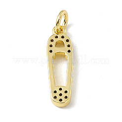 Ottone micro spianare pendenti zirconi&nbsp;ZIRC-F132-81G