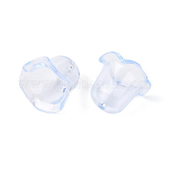 Tapas de abalorios de acrílico transparentes&nbsp;LS-TACR-T028-58C