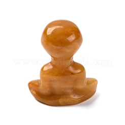 Topaze naturelle affichage de jade décorations&nbsp;DJEW-P019-E03