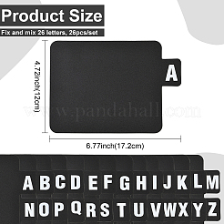 26 intercalaire en plastique de lettres A à Z&nbsp;DIY-WH20062-34