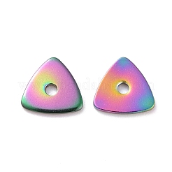 Placcatura ionica color arcobaleno (ip) perline in acciaio inossidabile 304&nbsp;STAS-D185-04M