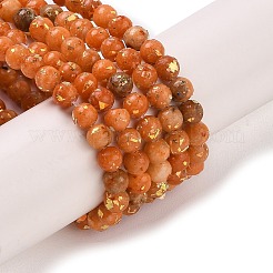 Brins de perles de dolomite naturelle et d'opale synthétique assemblés&nbsp;G-Q017-G06-01B-1