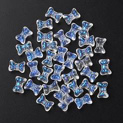 35pcs transparente sprühlackierte Glasperlen&nbsp;GLAA-YW0001-68