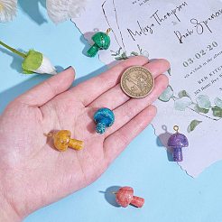 7 Stück 7 Farben natürliche Quarzanhänger&nbsp;G-SZ0002-21