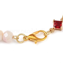 Bracciali con maglie di perline di vetro per donna&nbsp;BJEW-JB11976-02