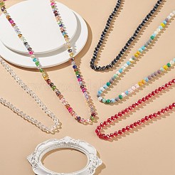 Set di collane di perline di vetro bling stile 5 pz 5 per donna&nbsp;NJEW-JN04056