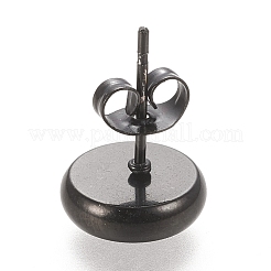 Montature per orecchini a bottone in acciaio inossidabile 304&nbsp;STAS-K202-05C-B