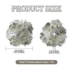 10 Stück 10 Farben Harzperlen&nbsp;RESI-FS0002-24A
