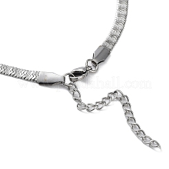 Collares de cadena de espiga de acero inoxidable 201 que no se deslustran&nbsp;NJEW-P282-01P