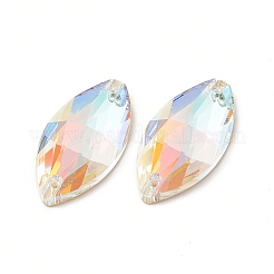 Forma di occhio di cavallo cucita su strass&nbsp;GLAA-A024-03A