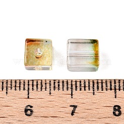 Perles de verre transparentes de peinture de cuisson&nbsp;LS-DGLA-N005-01A-01